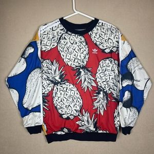 Adidas Originals Sweater Adult Small Red/Blue/Yellow/White Farm Boyfriend Womens